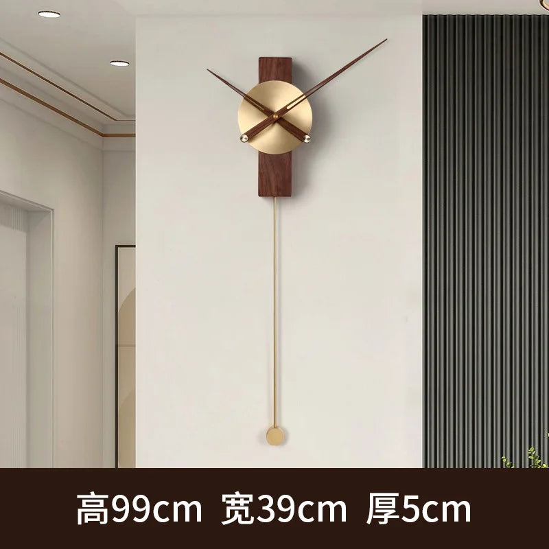 Minimalist clock living room home wall clock modern simple wall hanging