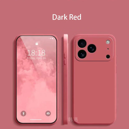 Square Liquid Silicone Phone Case for Apple iPhone 17 Pro Max 17 Air Soft Cover Case RELUX.STORE