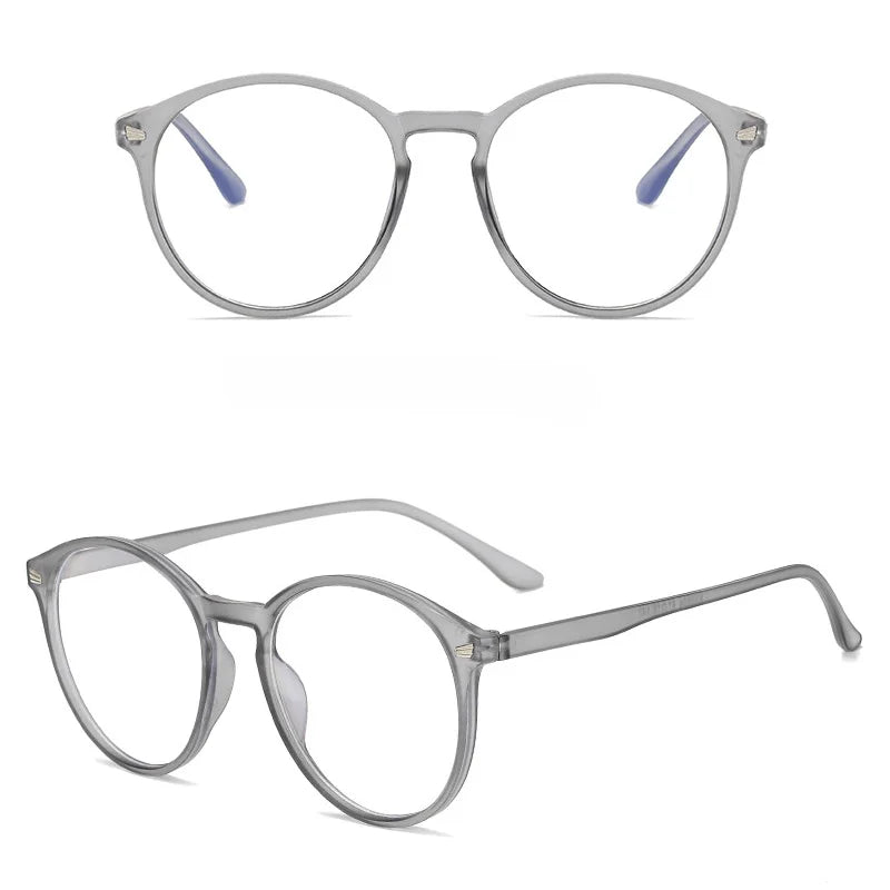 Photochromic Anti Blue Rays Computer Glasses Women Vintage Round Frame Gaming Glasses Men Anti Eyestrain Light Blocking Eyewear RELUX.STORE