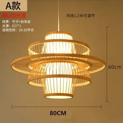 Nordic Chandelier Pendant Lights Lustre Bamboo Luxury Chandelier Pendant Lights Home Decoration Indoor Lighting Las Luces LLPL