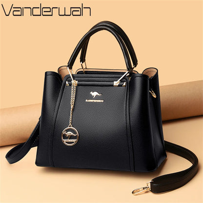 2024 Luxury Women Designer 3 Layers Shoulder Crossbody Sac Ladies Large Capacity Leather Handbags Shopper Brand Messenger Totes RELUX.STORE
