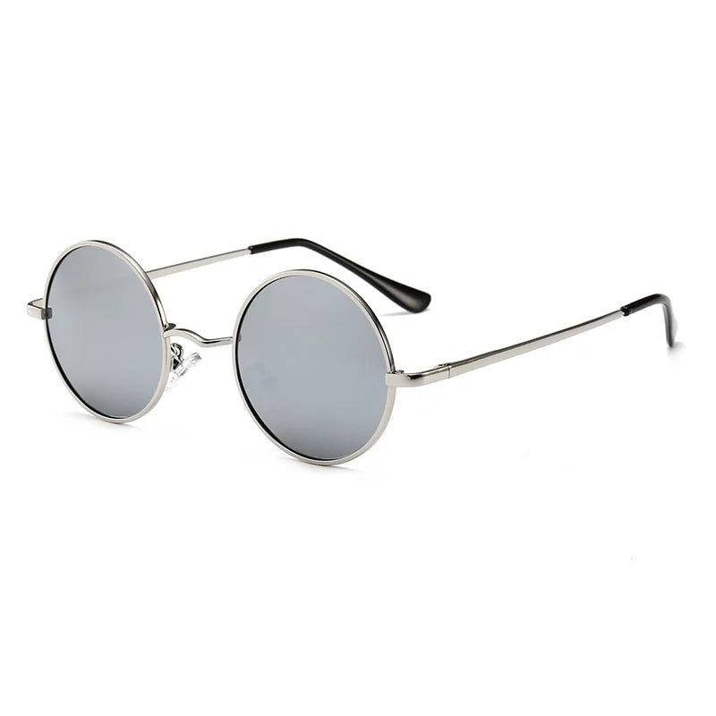 Retro Vintage Round Polarized Sunglasses Men Brand Designer Sun Glasses Women Alloy Metal Frame Black Lens Eyewear Driving UV400 RELUX.STORE