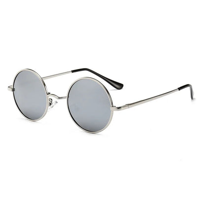 Retro Vintage Round Polarized Sunglasses Men Brand Designer Sun Glasses Women Alloy Metal Frame Black Lens Eyewear Driving UV400 RELUX.STORE