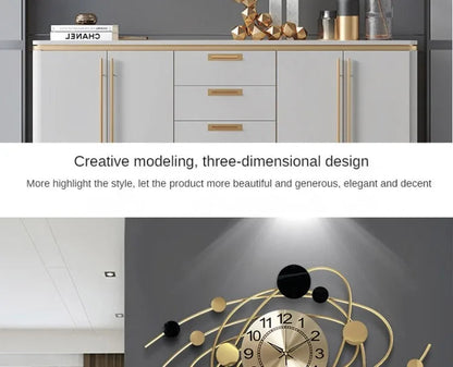Wall Clock 6.6 Inches Luxury Living Room Modern Wall Clocks Aesthetic Elegant Stylish Kitchen Clock Big Size Decoration Home RELUX.STORE