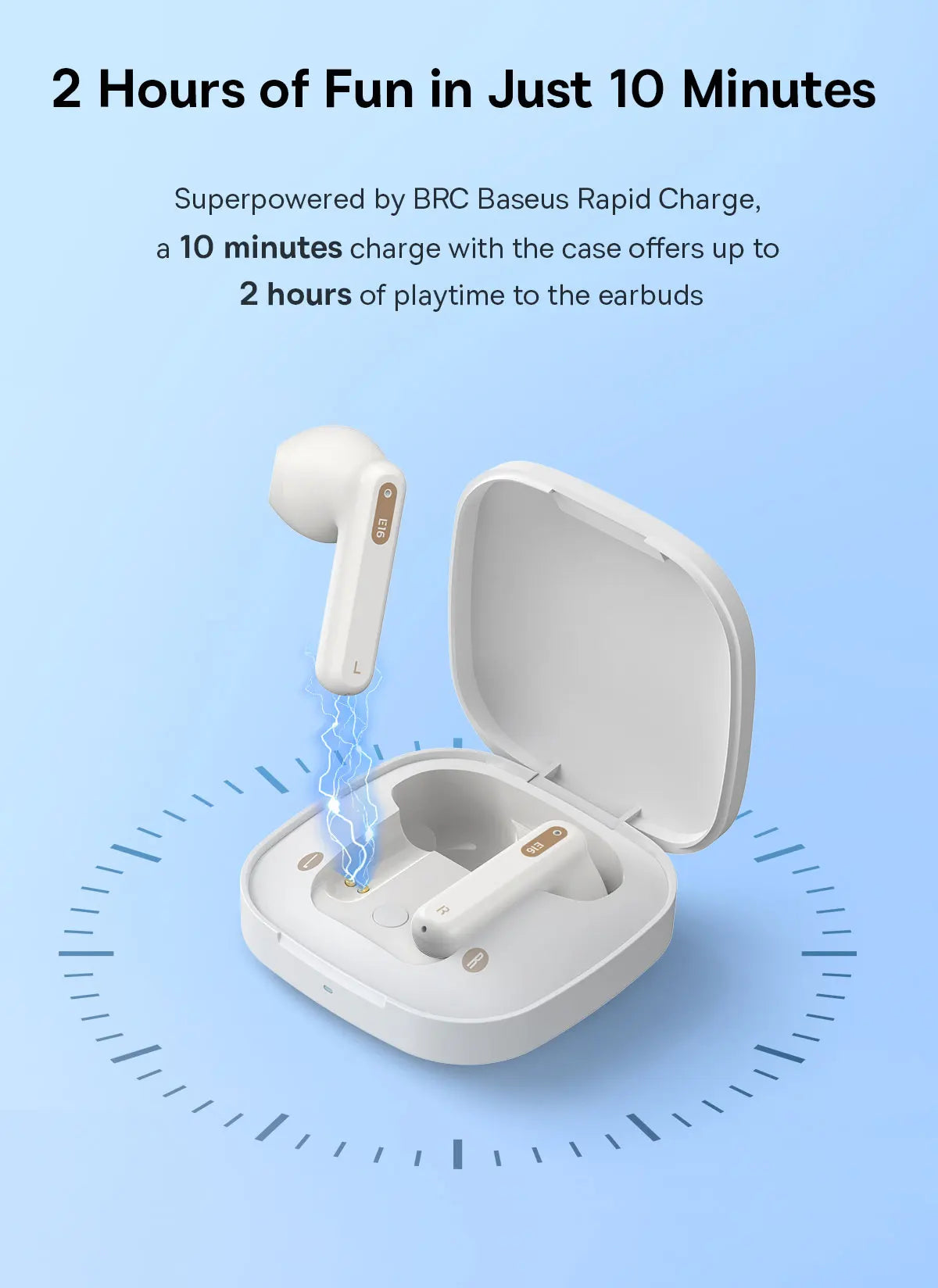 Baseus Bowie E16 Wireless Earphones Bluetooth 5.3 TWS Earbuds IPX4 Waterproof Earphone 30H Playtime 13mm Driver HIFI Headphones RELUX.STORE