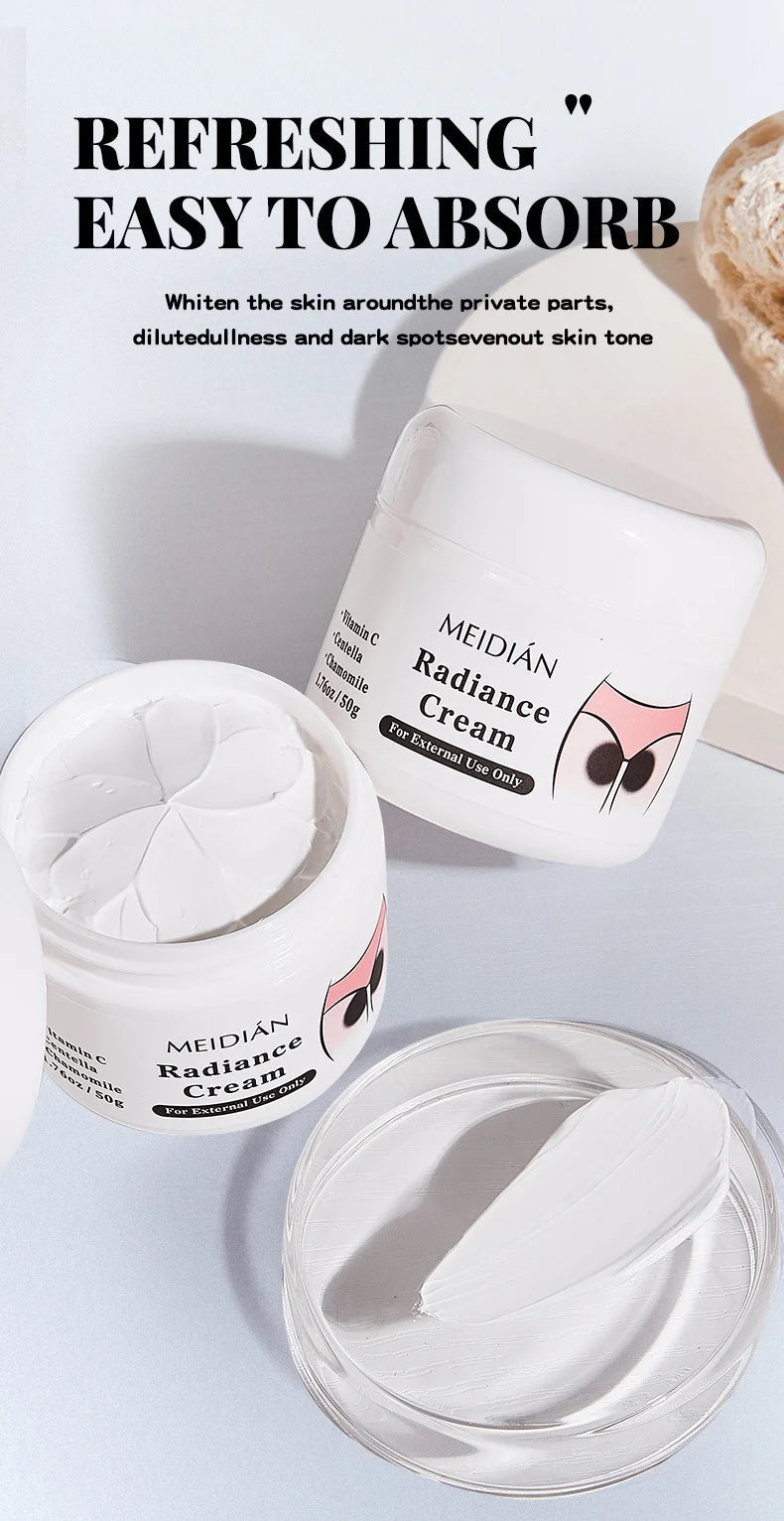 MEDIAN Radiance Cream For Body Brightening Elbows Knees Underarms Dark Spot Corrector Vitamin C Moisturizing Korean Skincare RELUX.STORE