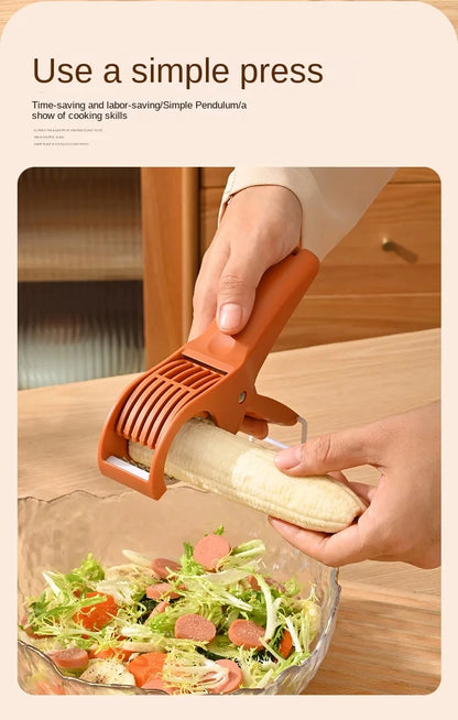 HooFun Kitchen Tools Stainless Steel Vegetable and Fruit Slicer Multi Functional Salad Slicer Kitchen Accessories