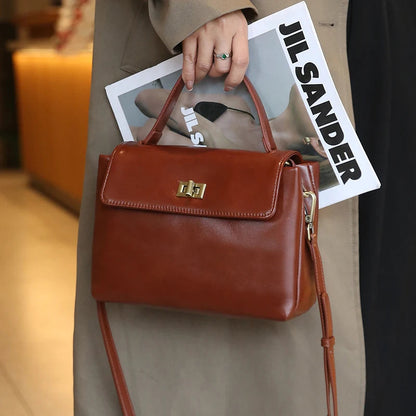 Women Cowhide Genuine Leather Tote Bag Lady Designer Luxury Soft Leather Handbag Fashion Crossbody Bags Female Shoulder Handbag RELUX.STORE
