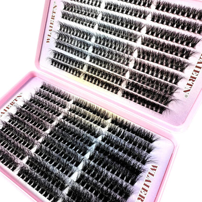 Faux Mink Eyelashes 540Cluster C Curled 9-16mm Mixed Natural Eyelash Extension 3D Russian Strip Personal Eyelash Makeup Tool RELUX.STORE