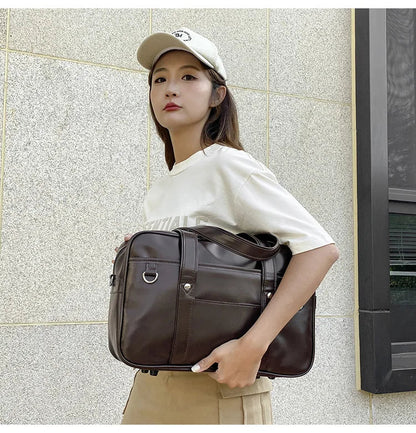 Japanese Casual PU Shoulder Bag Junior High School Students School Bag Handbag Anime Uniform Bag Tote Bags for Women Bolsos RELUX.STORE