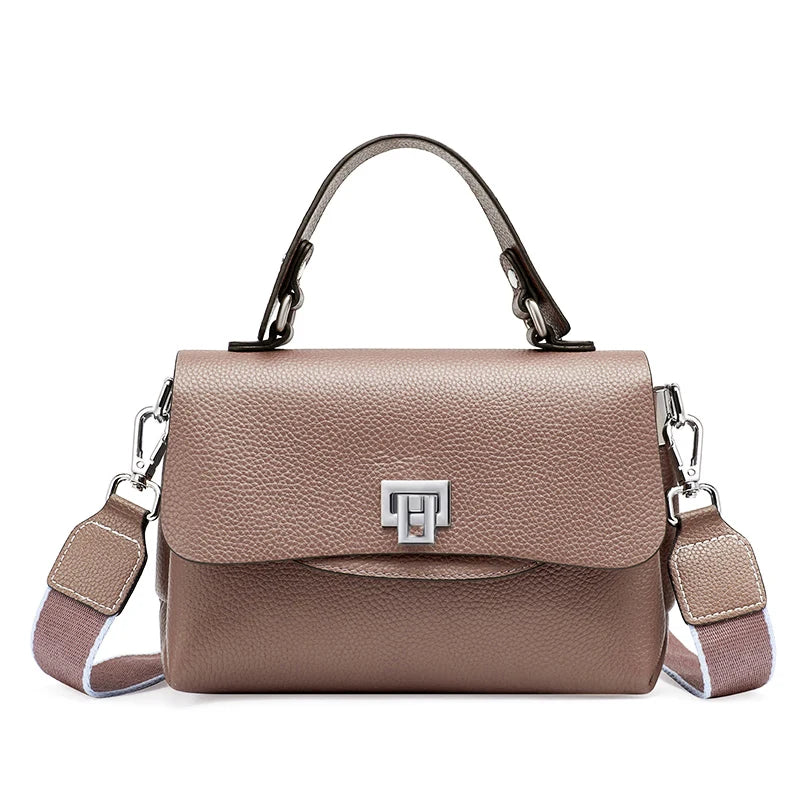 Zency Women's Genuine Leather Top-Handle Bag Simple Fashion Envelope Luxury Brand Shoulder Handbag Small Crossbody for Female RELUX.STORE
