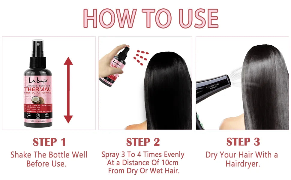 Thermal Protection Spray for Hair Heat Protector Serum Protect Hair From UV Damaged Moisturizing Hair-care Conditioner for Women RELUX.STORE