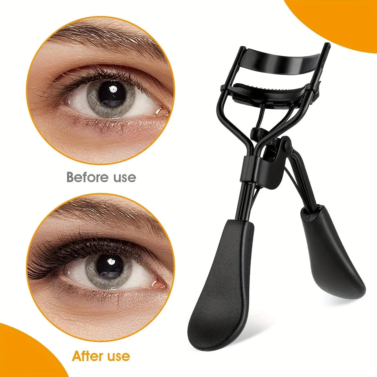 11/16PCS Eyelash Curler with 10pcs Replacement Pads Women Professional Eyelashes Curling Tweezers Clips Lasting Eye Makeup Tools RELUX.STORE