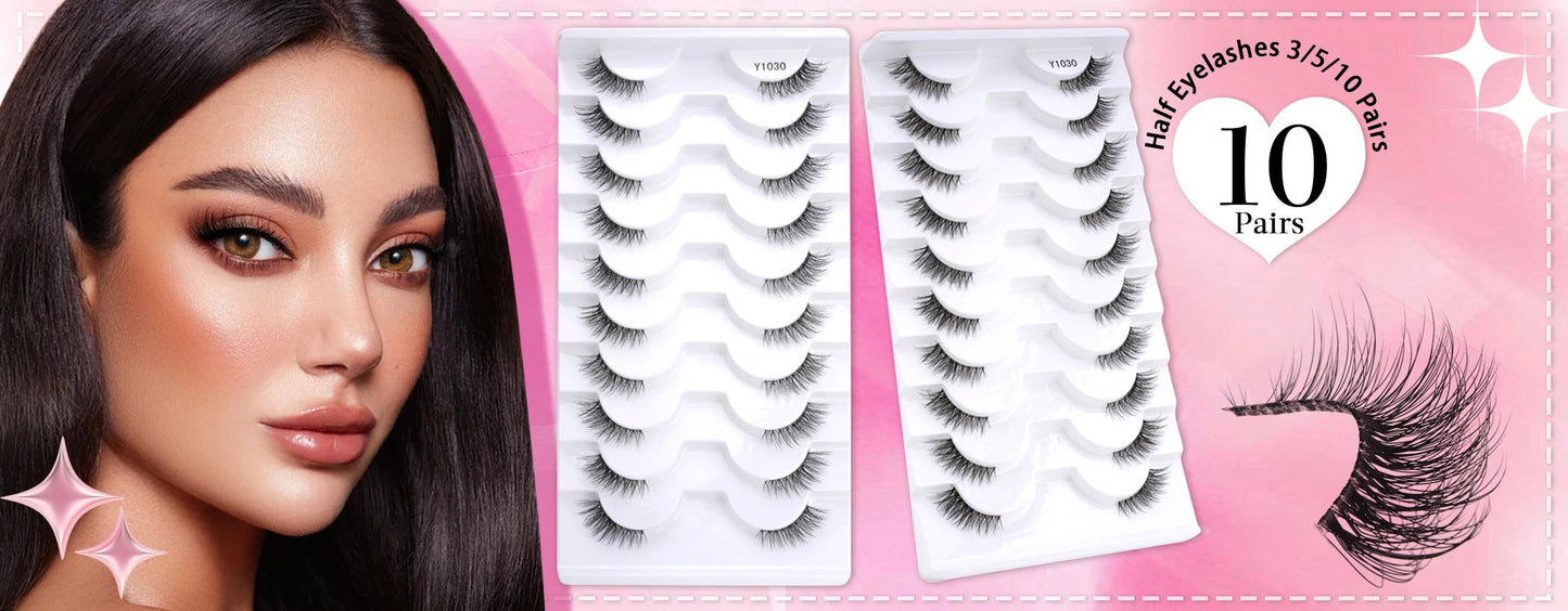 1 Pair Reusable Magnetic Eyelashes Tweezers Set Faux Mink Lashes Handmade 3D Natural False Eyelashes and Magnetic Tweezers Set RELUX.STORE