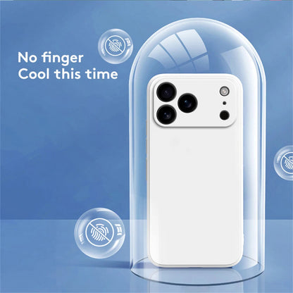 Liquid Silicone Original Phone Case for iPhone 17 Pro Max Air 17Pro 17Max 5G Straight Edge Lens Protection Soft Basic Back Cover RELUX.STORE