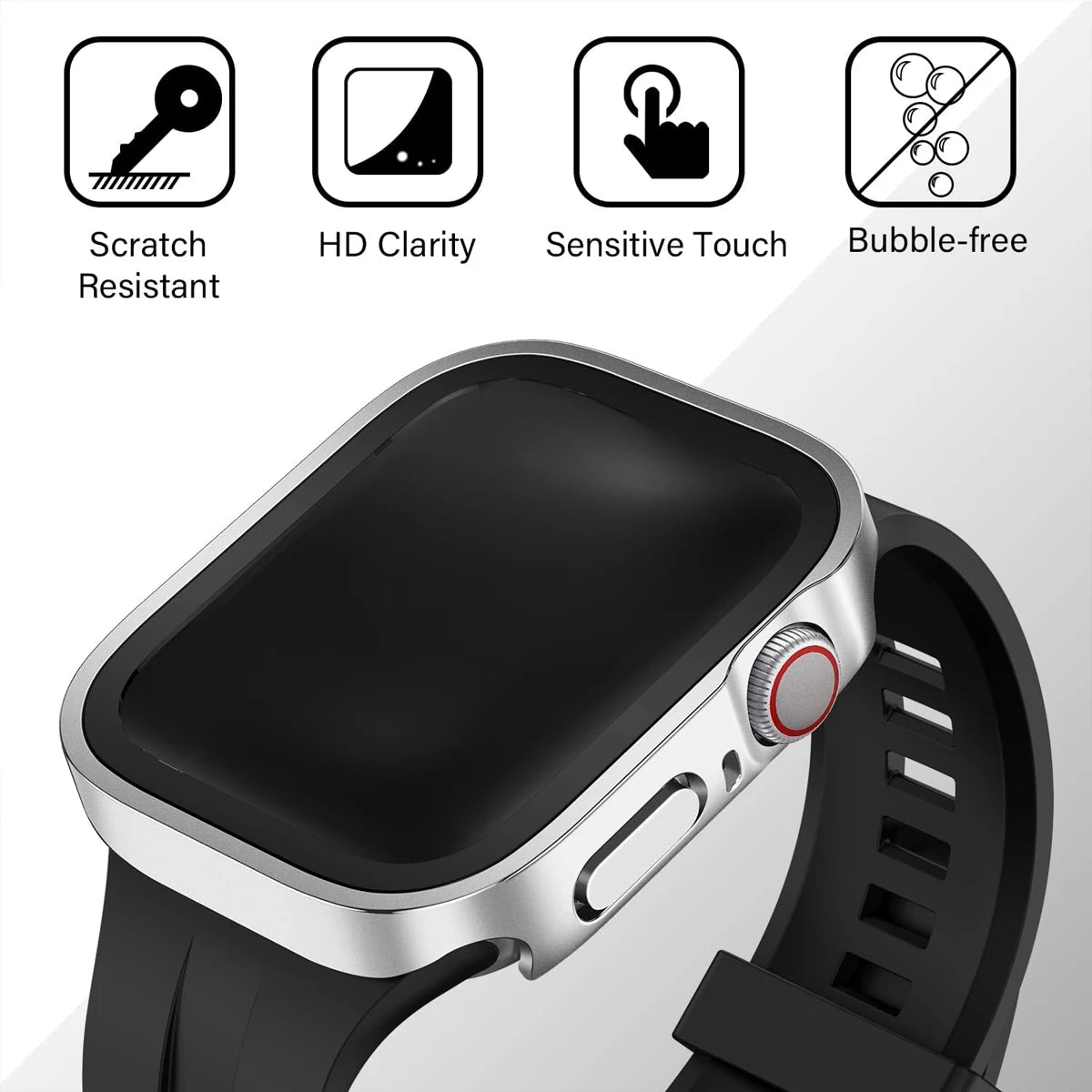 Aluminum Alloy Waterproof Case for Apple Watch Ultra 2 49mm 46mm 45mm 44mm 42mm Metal Full Coverage Iwatch Series 10 9 8 7 6 SE