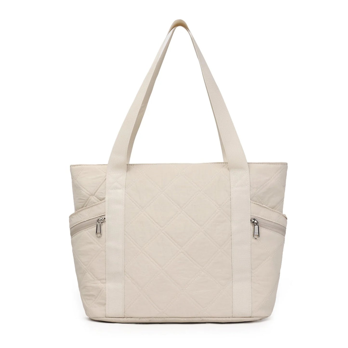 Ladies' Handbag, Cotton Plaid Tote Bag, Quilted and Filled Yoga Fitness Bag, Travel Commuter Shoulder Bag