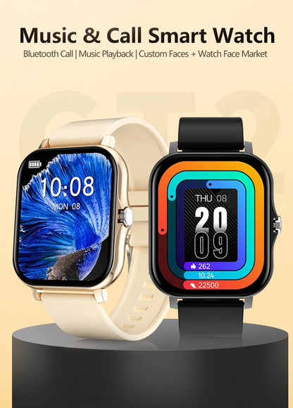 PHONEPACE Y13 Smart Watch with Call Function Fitness Tracker Heart Rate Monitor Alarm Clock for Outdoor Sports Monitoring