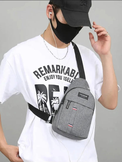 Fashionable and Trendy Lightweight Single Minimalist Shoulder Crossbody Bag for Men with Large Capacity for Leisure and Sports RELUX.STORE