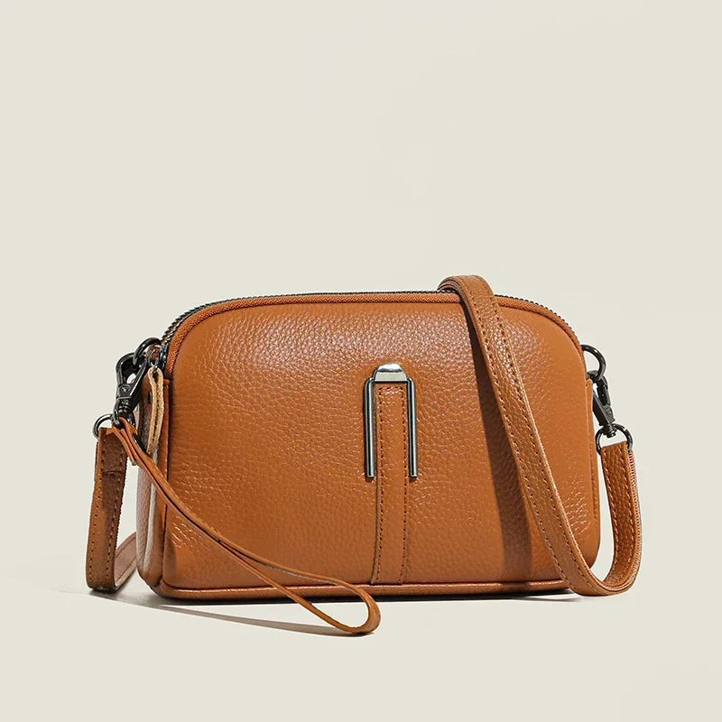 Genuine Leather Shoulder Bag Luxury Women's Handbags Bag for Woman 2024 Female Clutch Phone Bags Casual Crossbody Messenger Bags