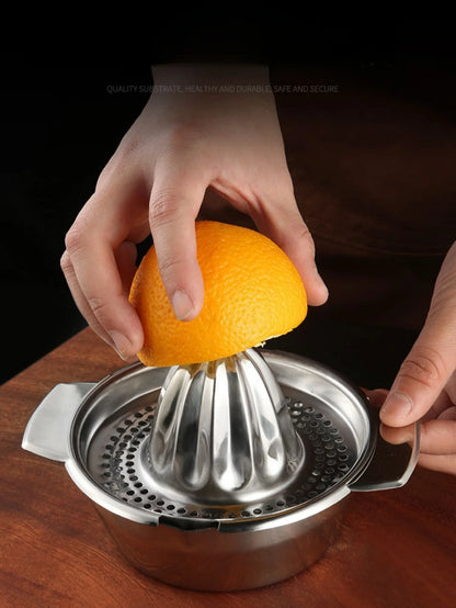Stainless steel juicer, household manual juicer, lemon orange lemon squeezer, press type juicer, fruit juice homemade tool
