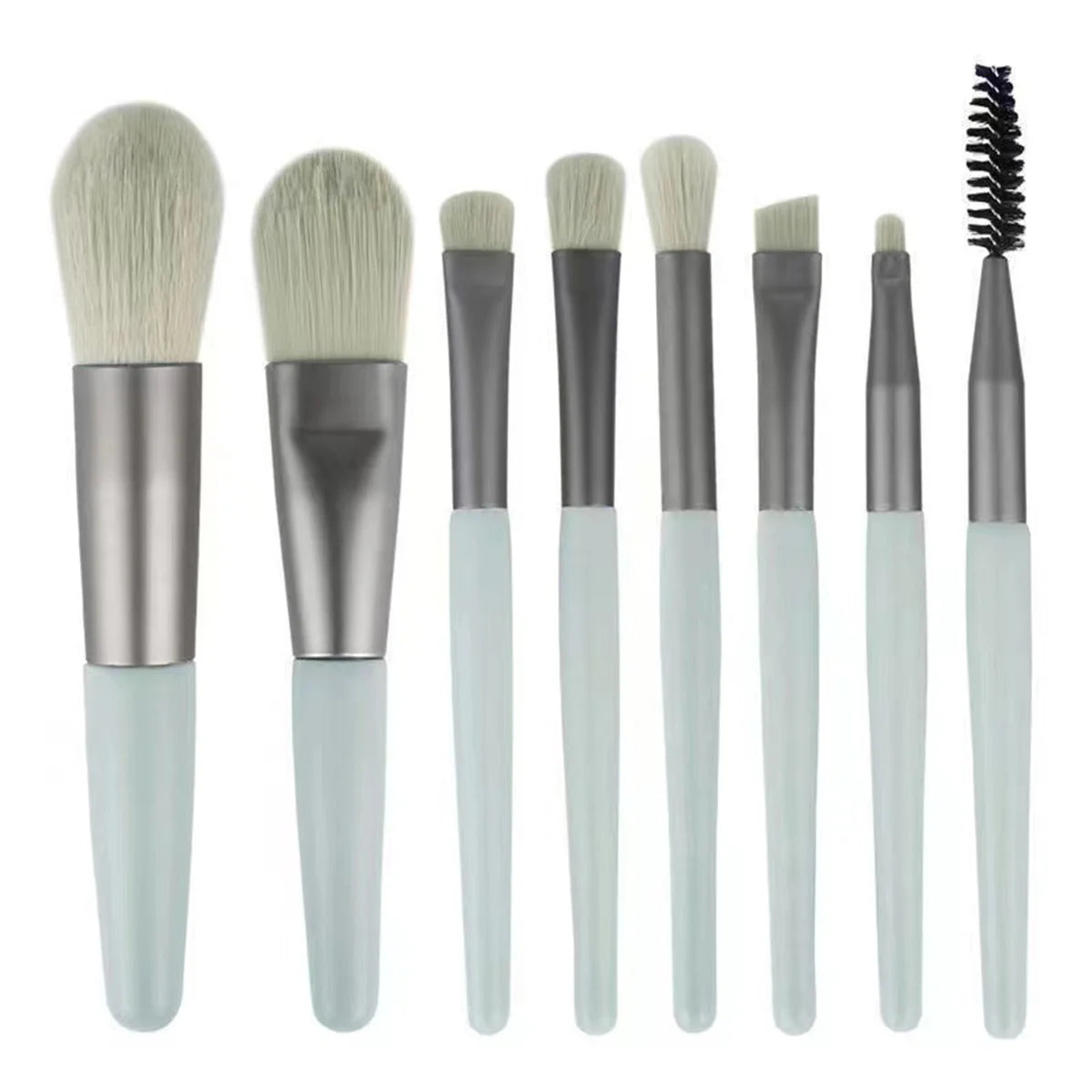 8Pcs Soft Fluffy Makeup Brushes Set for cosmetics Foundation Blush Powder Eyeshadow Kabuki Blending Makeup brush beauty tool RELUX.STORE