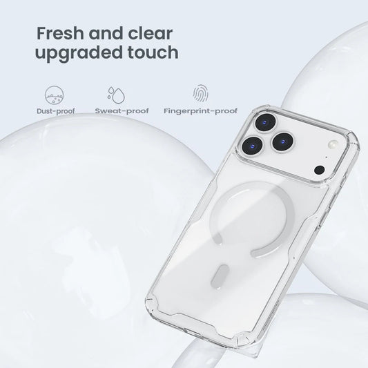 For iPhone 17 Pro Max / 17 Air Nillkin Magnetic Case TPU Soft Ultra Clear Magsafe Phone Case Back Cover Protection For iPhone 17 RELUX.STORE