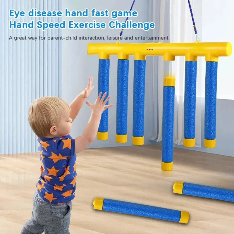 Challenge Falling Sticks Game Kids Stick Catching Toy Training Reaction Ability Educational Parent-Child Interactive Toy Sports - RELUX.STORE