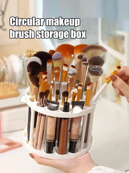 Makeup Brush Storage Rack Desktop Cosmetics Storage Rack Lipstick Makeup Brush Storage Dressing Table Sorting Storage Box RELUX.STORE