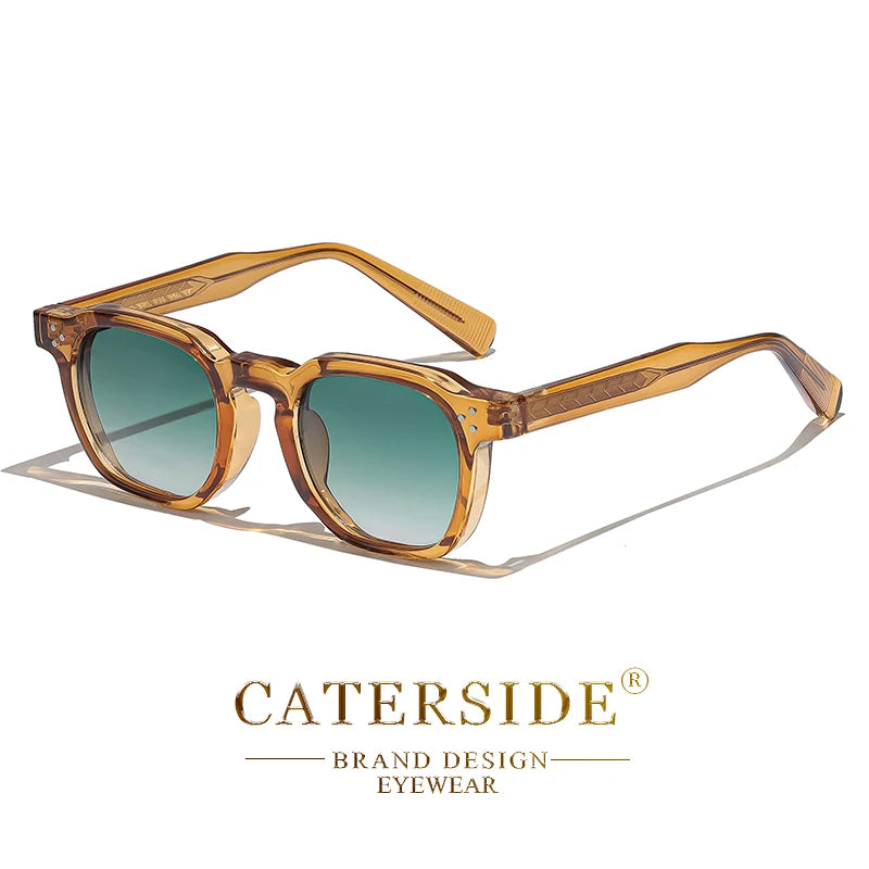CATERSIDE Fashion Men Sunglasses Small Frame Square Personalized Design Sun Glasses Women Travel Party Business Festival Gift RELUX.STORE