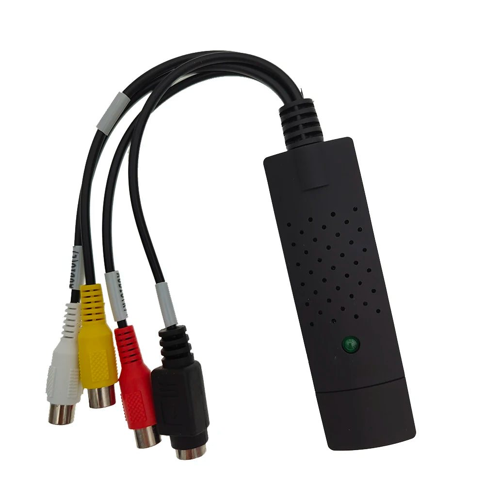 VHS to Digital Converter USB 2.0 Video Converter Audio Capture Card VHS Box VHS VCR TV to Digital Converter Support Win 7/8/10