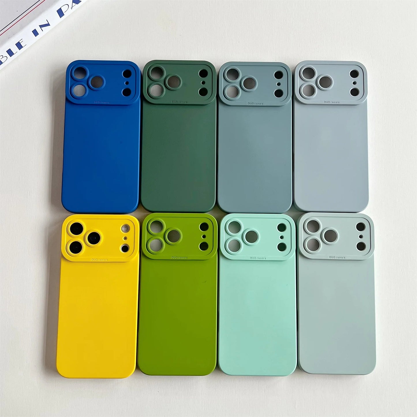 2025 New 20 color choices liquid silicone phone case for iPhone 17 16 15 Pro Max Plus full shockproof TPU soft bumper cover RELUX.STORE