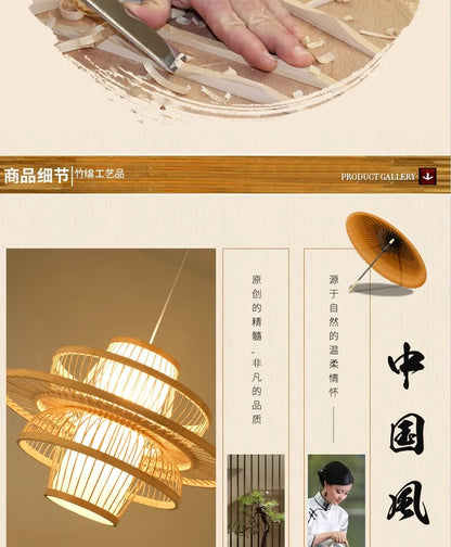 Nordic Chandelier Pendant Lights Lustre Bamboo Luxury Chandelier Pendant Lights Home Decoration Indoor Lighting Las Luces LLPL