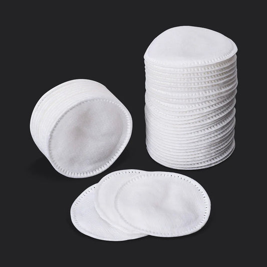 Disposable 100PCS Cosmetic Wipes Nail Art Cleaning Round Pads Soft Daily Supplies Facial Cotton Makeup Remover Tool RELUX.STORE