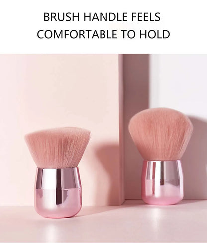 CALIYI 1/2 PCS Fluffy Loose Powder Blush Brushes Portable MINI Luxury Makeup Brush Travel Cosmetic Make Up Tools For Women Girls