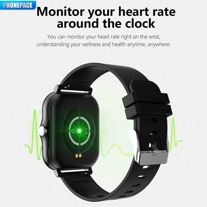 PHONEPACE Y13 Smart Watch with Call Function Fitness Tracker Heart Rate Monitor Alarm Clock for Outdoor Sports Monitoring