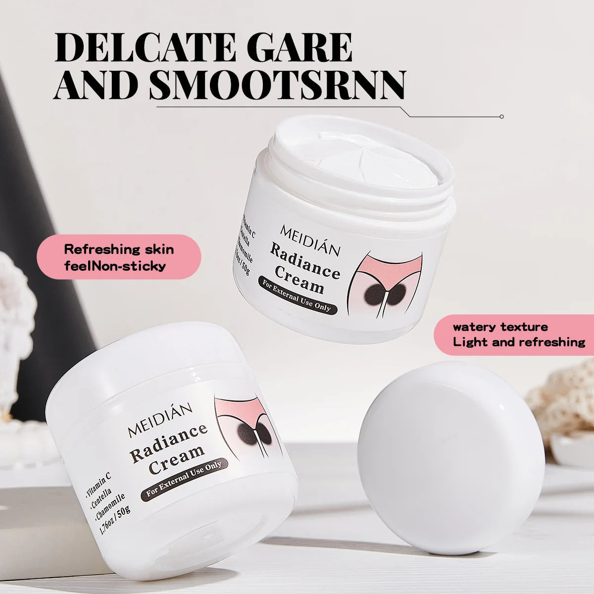 MEDIAN Radiance Cream For Body Brightening Elbows Knees Underarms Dark Spot Corrector Vitamin C Moisturizing Korean Skincare RELUX.STORE