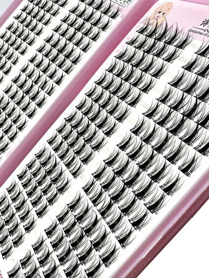 High-Capacity Individual Lashes 12/13/14mm Cluster Lashes Fluffy Natural Look DIY Eyelash Extension False Eyelashes Makeup RELUX.STORE