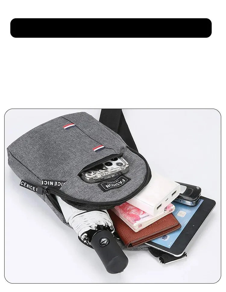Fashionable and Trendy Lightweight Single Minimalist Shoulder Crossbody Bag for Men with Large Capacity for Leisure and Sports RELUX.STORE
