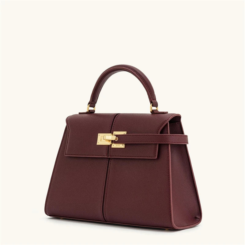 JW PEI Women's Handbag Elise Designer Fashion 2025 New Burgundy Handbag Large Square Crossbody Bag High-end Women's Bag RELUX.STORE