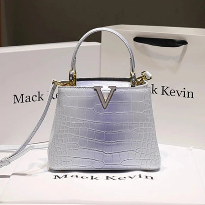 Luxury Fashion White Leather Women Handbags 2024 New Female Small Shoulder Messenger Bag Crossbody Portable Shell Bags RELUX.STORE