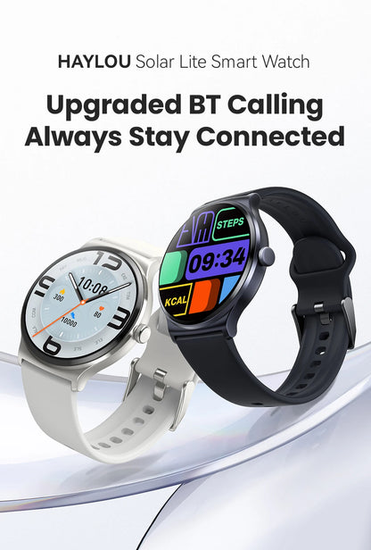HAYLOU Solar Lite Smart Watch Bluetooth Calling Smartwatch Heart Rate Blood Oxygen Monitoring Sleep Stress Testing Sport Watch