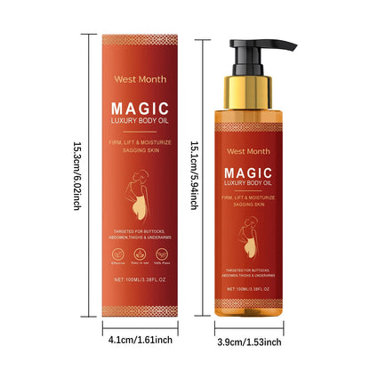 Magic Luxury Body Oil Deeply Moisturizing Dry Skin Tightening Firming Chest Thighs Rejuvenating Repairing Soften Nourishing Oil RELUX.STORE