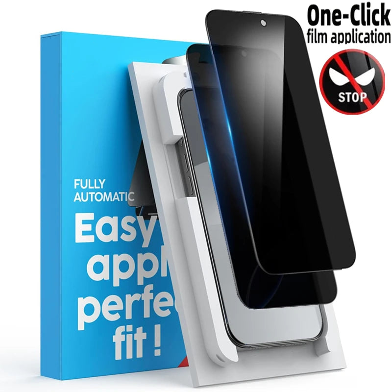 for IPhone 17 17 Pro 17Air 17ProMax Easy Instlltion 9H Hardness Anti-Spy Tempered Glass Dustproof Privacy Screen Protector 2025 RELUX.STORE