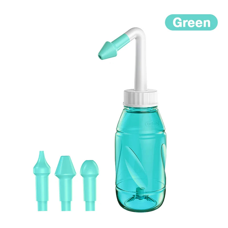 330ML Nasal Wash Sinusitis Nose Cleaner for Adults Child Allergic Rhinitis Treatment Nasal Irrigator Neti Pot Nose Cleaning Tool
