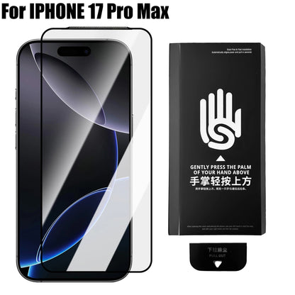 1-3Pcs For iPhone 17 Air Pro Max Tempered Glass Screen Protector One Hand Easy Install Kit Clear HD Protective Film for iPhone17 RELUX.STORE