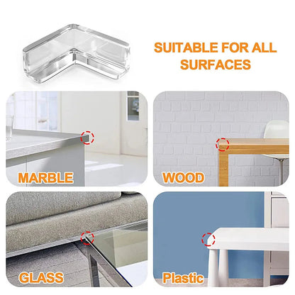 4pcs/8pcs/12pcs Children Baby Safety Silicone Protector Table Corner Edge Protector Child Anti-collision Edge Protector RELUX.STORE