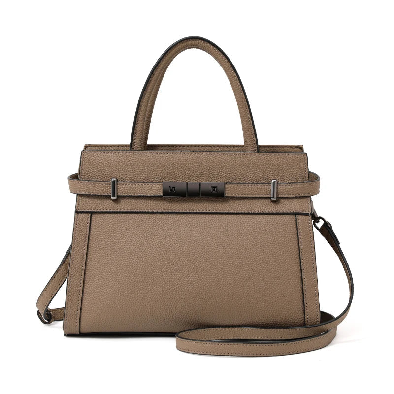 Genuine leather women's bag original first layer cowhide women's hand shoulder simple tote bag occupation RELUX.STORE