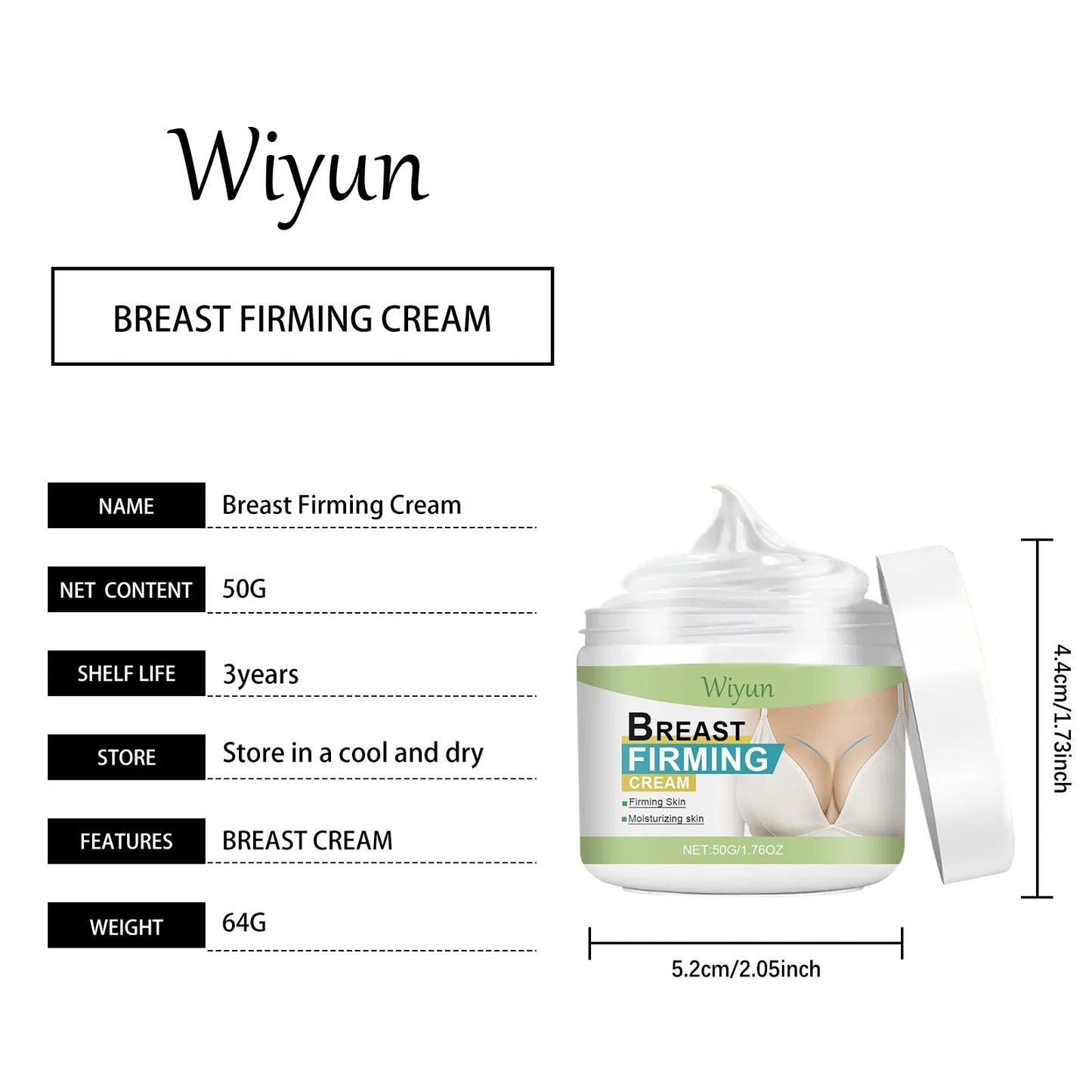 Breast Firming Cream Lifting Tightening Moisturizing Anti-Sagging Improves Elasticity Fast Absorbing for Women's Bust Care RELUX.STORE