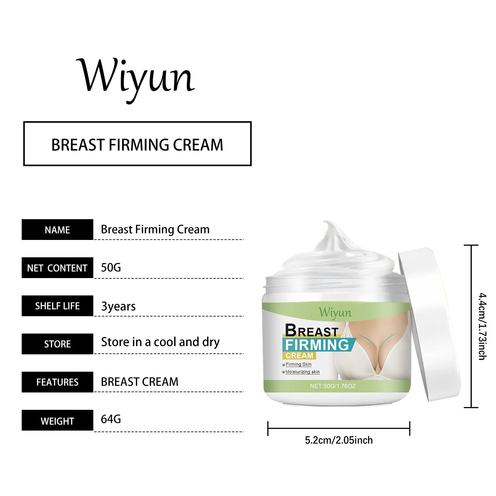Breast Firming Cream Lifting Tightening Moisturizing Anti-Sagging Improves Elasticity Fast Absorbing for Women's Bust Care RELUX.STORE